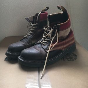 Dr. Martens soft sided multi color boots